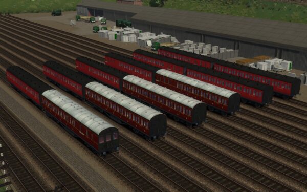 LMS Period III 57ft Non-Corridor Carriage Pack
